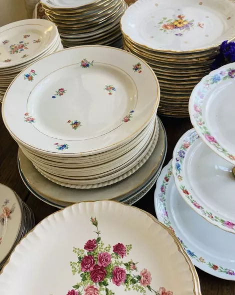 location de vaisselles vintage IDF