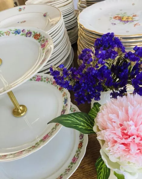 location de vaisselles vintage IDF