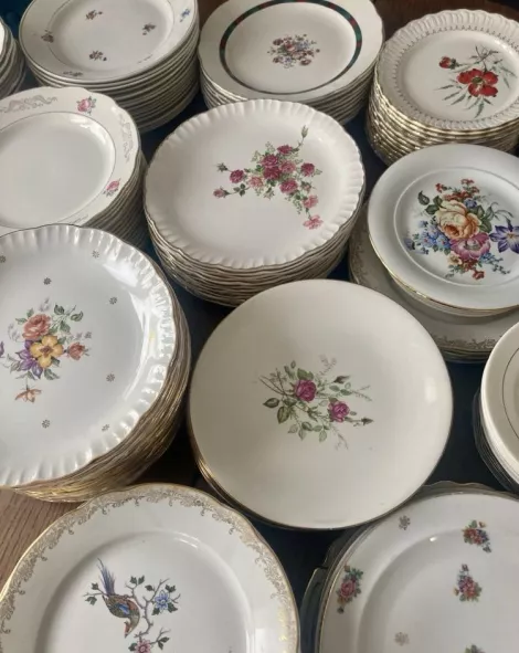 location de vaisselles vintage IDF